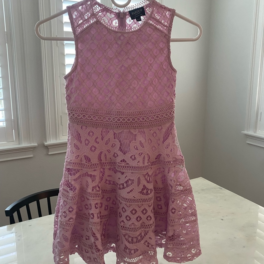 Bardot Junior lilac lace girls dress